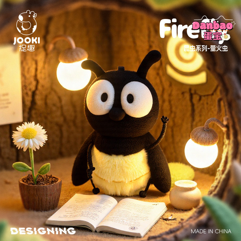 [JOOKI] Polite Firefly Gentleman Đồ chơi sang trọng Búp bê đom đóm dễ thương Búp bê côn trùng sáng tạo Chất liệu mềm Quà tặng cho trẻ em Quà tặng sinh nhật DANBAO Đồ chơi
