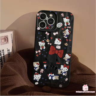 Ốp Lưng Cho Iphone 11 16 12 13 14 17 15 Pro Max 16 7 8 15 14 Plus SE Shine Star Dễ Thương HelloKitty Trái Tim Tình Yêu Không Đều Nếp Nhăn Matte Cover