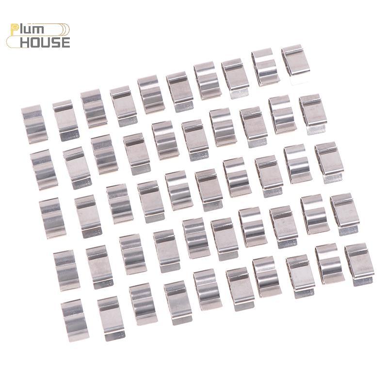 PlumHOUSE 50 Chiếc Bạc Chất Lượng Cao Mới Năng Lượng Mặt Trời PV Cáp Kẹp Kẹp Dây Thép Không Gỉ Kẹp Cáp Tổ Chức VN
