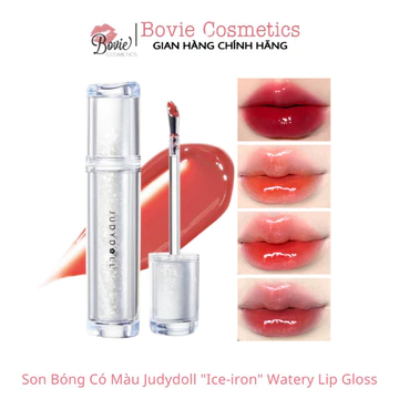 Son bóng Judydoll Ice Diamond Essence, Son bóng Ice Iron, Son bóng bóng như gương, Không lem, Son môi làm sáng