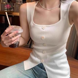 Áo Thời Trang Phong Cách Hàn Quốc, Mỏng Co Giãn, Màu Trơn, Phù Hợp Mùa Hè
