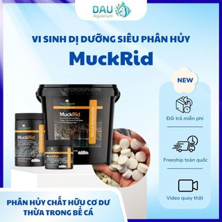 Vi sinh dị dưỡng MuckRid Pro chiết viên - Xử lý phân cá mùn bã giảm cặn đáy cho hồ cá Koi thủy sinh