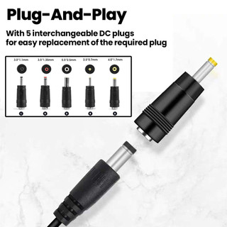 Cáp nguồn USB sang DC Elough Cáp sạc USB sang DC 5V với 5 bộ điều hợp cho bộ định tuyến Loa quạt Mini