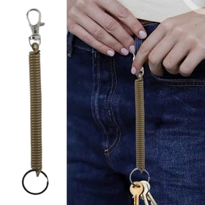 Móc khóa lò xo cuộn dây đàn hồi đầy màu sắc exhila để truy cập chìa khóa an toàn và tiện lợi