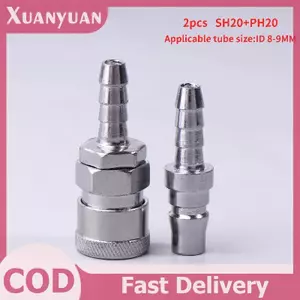 XUAN 2 Cái Lắp Khí Nén Loại Euro SH20 PH20, Phụ Kiện Máy Nén, Dùng Cho Ống 8 mm