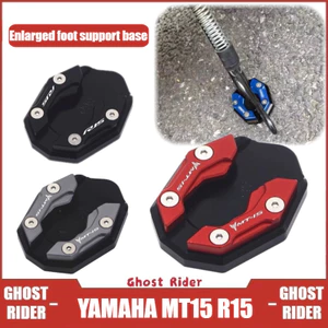 Dành Cho Xe YAMAHA MT15 R15 V3 2017-2021 Sửa Đổi Bên Đứng Phóng To Đế Chân Miếng Lót Chống Trơn Trượt Bảo Vệ Phụ Kiện Xe Máy