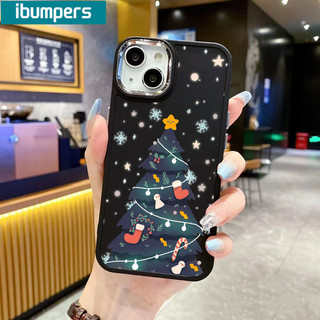 Ibumpers Ốp Điện Thoại Ngộ nghĩnh Dễ Thương Giáng Sinh Vui Vẻ Họa Tiết Cây Silicon Mềm Cao Cấp Chống Sốc Cho iPhone 17 16 15 14 12 13 11 Pro Max IP 7 8 Plus Iphon X XS XR Xs Max