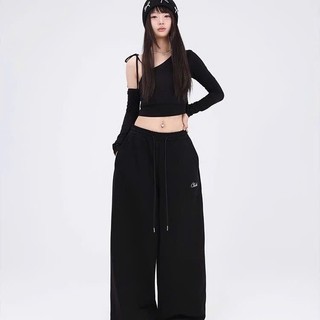 Quần nỉ thêu chữ ống rộng nhiều màu dành cho cả nam, nữ mặc thu đông