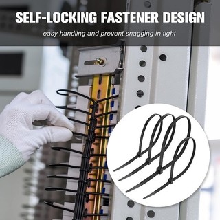 100 / 200 / 300 Cái Dây buộc dây tự khóa có thể tháo rời - Dây buộc cáp Nylon có thể điều chỉnh có thể tái sử dụng
