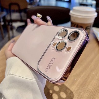 Dành Cho IPhone 17 16 15 14 13 12 Pro Max Có Ống Kính Kính Bảo Vệ Phim Ốp điện thoại Có logo Cửa Sổ Lớn Giây Thay Đổi iPhone 17 AG Mờ Chống Vân Tay Cứng Thích Hợp