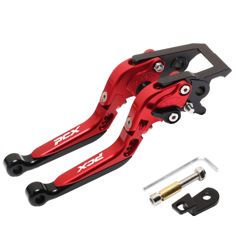 CHO XE HONDA PCX160 2022-2025 Đòn bẩy phanh đĩa trước & sau có chức năng đỗ xe Cần phanh ly hợp có thể điều chỉnh