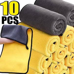 3 / 5 / 10 Khăn lau kính Windows siêu mịn Microfiber - Khăn siêu thấm mềm - Khăn lau khô nhanh dày hai mặt
