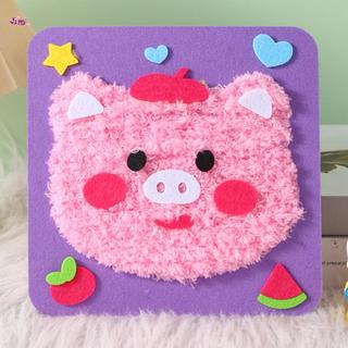 Bộ dụng cụ thêu kim đục lỗ an toàn Mẫu giáo Tranh thêu thủ công DIY cho trẻ em Người lớn Người mới bắt đầu