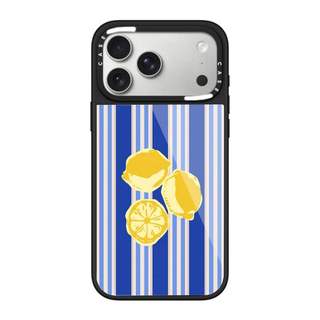 CASECASE X Vỏ sọc chanh Chống trầy xước Vỏ kính hút từ tính cho IPhone 17 Air 16 15 14 Pro Max Plus Ốp lưng cứng có hộp khắc logo