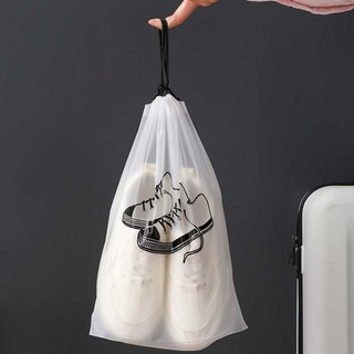 10 / 20 / 30 Túi đựng giày chống bụi trong suốt - Túi dây rút di động du lịch
