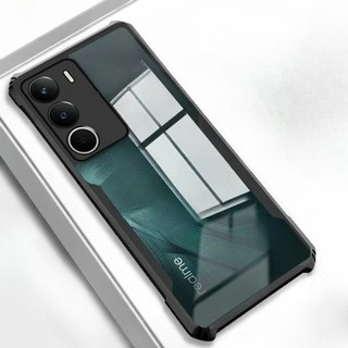 Ốp Giáp Chống Sốc Acrylic Trong Suốt Cho Realme C71 4G TPU Mềm Khung Bảo Vệ Trên RealmeC71 Realmi C71 C 71 71 71C 4G