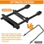 PCF * Xe kéo chắc chắn Xe chở lốp dự phòng Công suất 120LB Lỗ bu lông có thể điều chỉnh đa năng Chống gỉ cho thuyền Đường mòn tiện ích