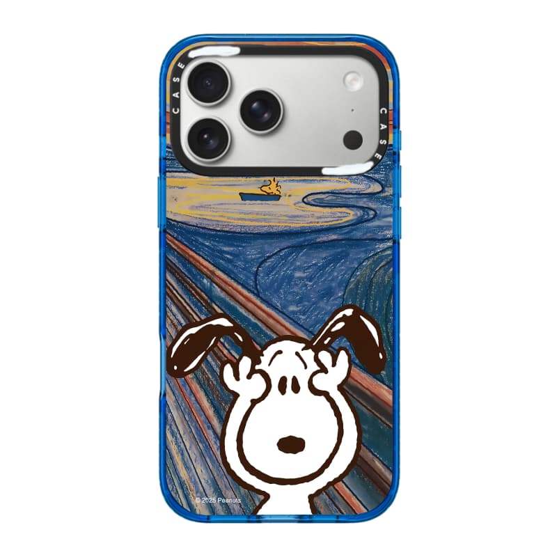 CASECASE X Tranh sơn dầu Snoopy Sky Màu xanh trong suốt Cứng hút từ tính Tác động cho Apple IPhone 12 13 14 15 16 17 Pro Max Air Plus có hộp