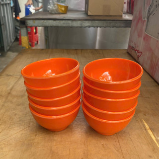 Bộ 5/10 Chén Chè Cam Cao Cấp – Nhựa Melamine Bền, Chống Vỡ, Phù Hợp Gia Đình & Nhà Hàng