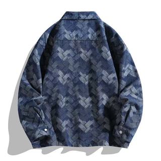 Nhà sản xuất Kwen - Áo sơ mi rời plus size nam, phù hợp mùa thu-xuân, kèm theo áo khoác denim