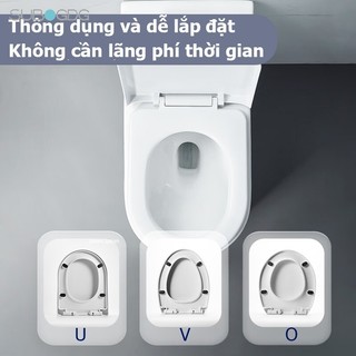（COD） ⚡️COD⚡️Nắp Bồn Cầu-Bộ nắp bàn cầu đóng rơi êm thay cho nắp bồn cầu nhà vệ sinh bằng nhựa cao cấp