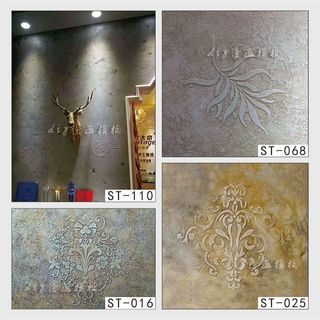 Rỗng In Khuôn Nghệ Thuật Sơn Công Cụ Rỗng Mẫu Datom Bùn Họa Tiết Rỗng In Mẫu Tường Rỗng Khuôn NZH6