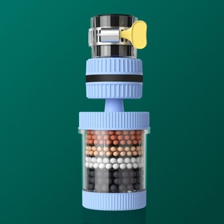 Bộ lọc vòi sáu lớp xoay 360 độ Phòng tắm chống bắn tung tóe Nhà bếp Bộ lọc nước máy đa năng