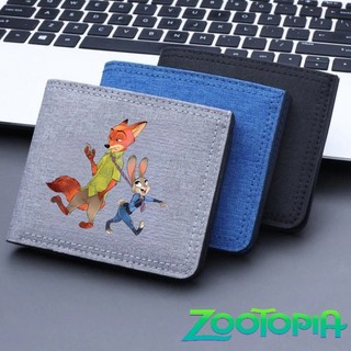 Ví trẻ em Zootopia Ví in hoạt hình Ví vải Ví dây kéo học sinh có thẻ ngân hàng Đồng xu Quà tặng trẻ em