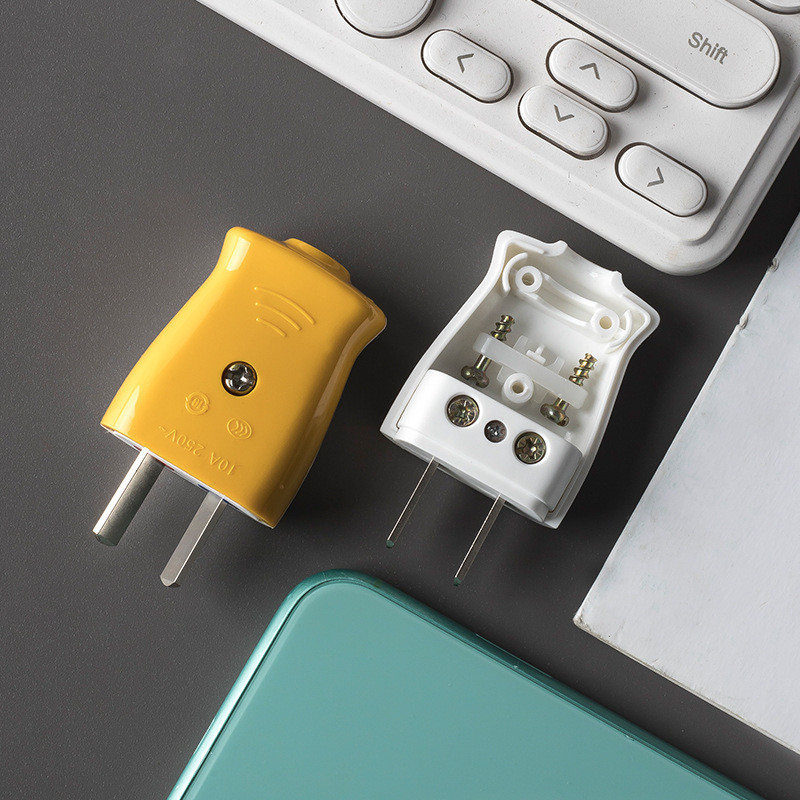 Hàng sẵn có 2-Pin 10A Cắm Xoay Cắm Hai Chân Cắm Cố Định Hai Chân Hai Pha Cắm Một Pha Industr