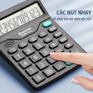 Máy Tính Bỏ Túi mini Cầm Tay , mẫu mã đẹp, chức năng 12 số, sử dụng năng lượng kép, tiện dụng cho công việc văn phòng
