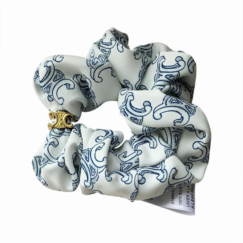Dây buộc tóc lụa Mulberry Eli Arc de Triomphe, phong cách sang trọng