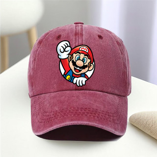 Mũ bóng chày Super Mario cổ điển, thoáng khí, chống nắng, dễ dàng vệ sinh - Quà tặng lý tưởng
