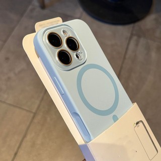 Ốp điện thoại di động từ tính silicon cửa sổ nhỏ tiên tiến cho iPhone17 Pro Max 16 15 14 13 Pro Max bảo vệ ống kính máy ảnh chống sốc Vỏ lưng mềm chống rơi