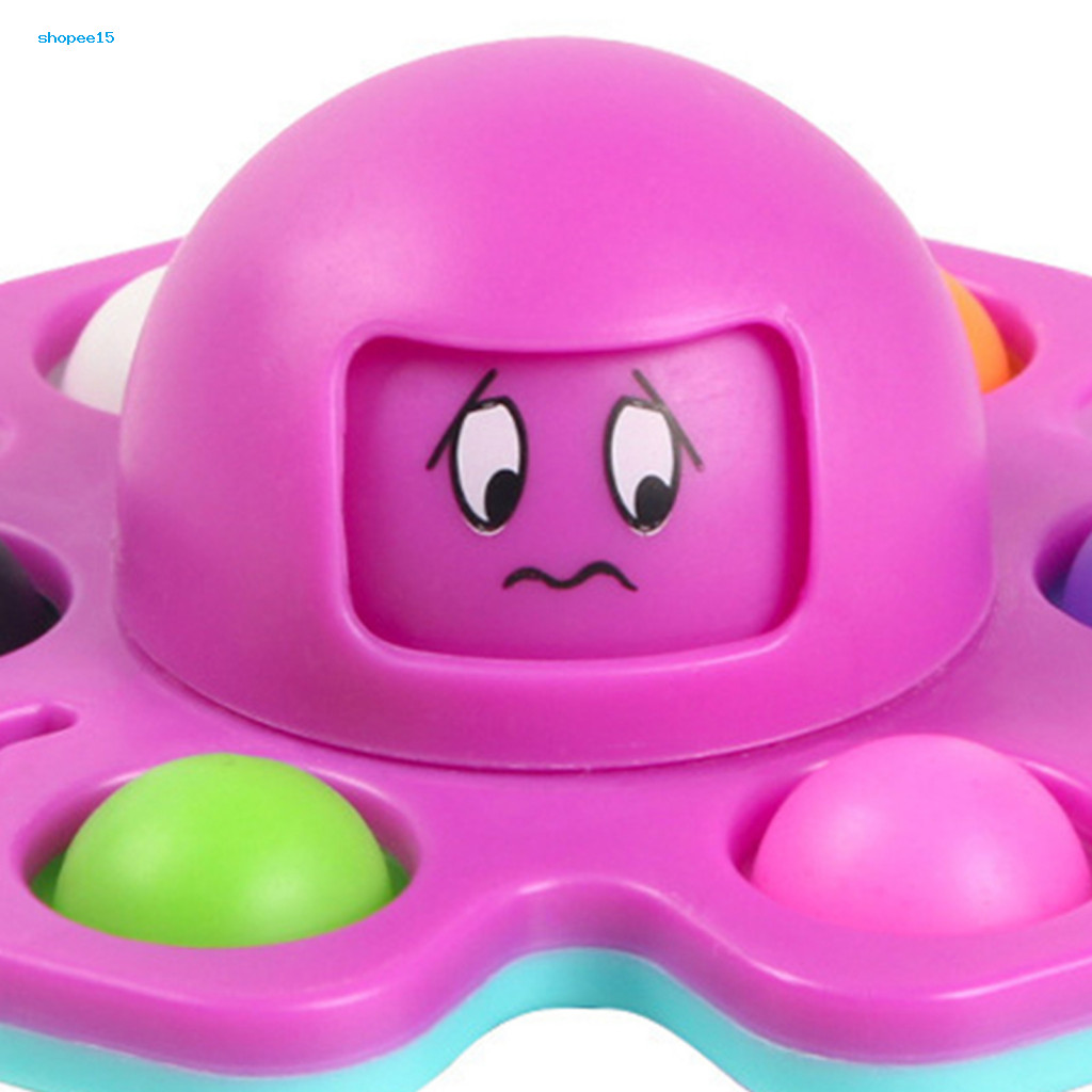 < COD > Dụng cụ giảm căng thẳng cho trẻ em Fidget Spinner Hình bạch tuộc Xoay Đồ chơi giảm căng thẳng Con quay hồi chuyển giải nén di động để hỗ trợ tập trung và giảm lo âu cho trẻ em