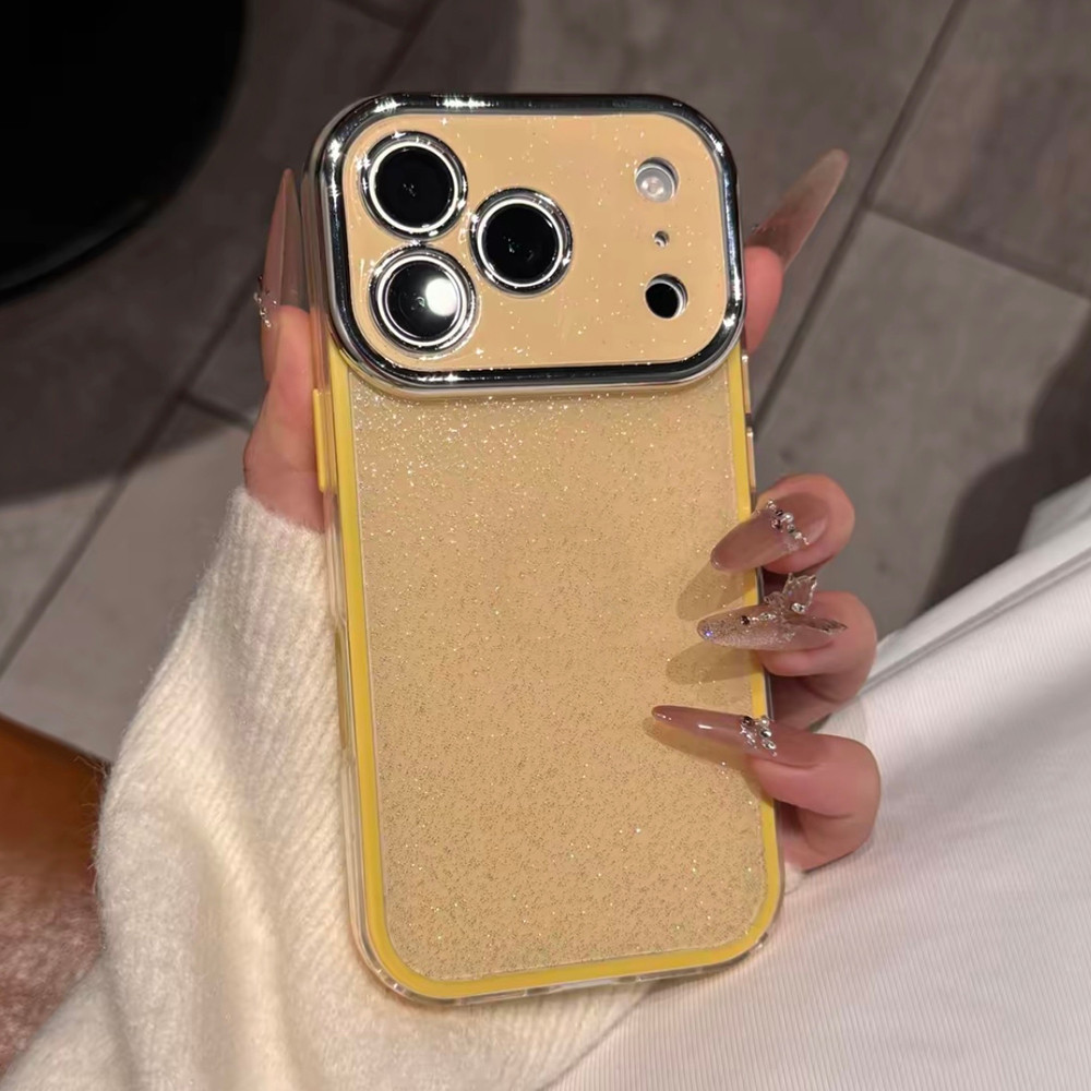 Ốp điện thoại Acrylic mạ long lanh 2 ni 1 cho iPhone 17 Pro Max 17 Air 16 Plus 15 14 13 12 11 Vỏ bảo vệ chống sốc