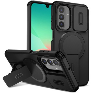 Dành Cho Samsung Galaxy A17 / A26 Ốp điện thoại Có Trượt Camera Nắp Từ Tính Chân Đế Chống Sốc Mỏng Bao