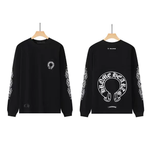 Hoodie nam tay dài, in hình và chữ cái, chất liệu cotton