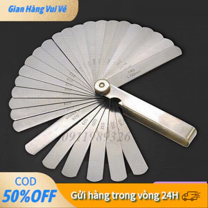 Bộ Thước Lá Inox 32 Lá – Đo Khe Hở Chính Xác 0.02-1mm, Căn Lá Đo Máy Móc, Xupap, Bugi