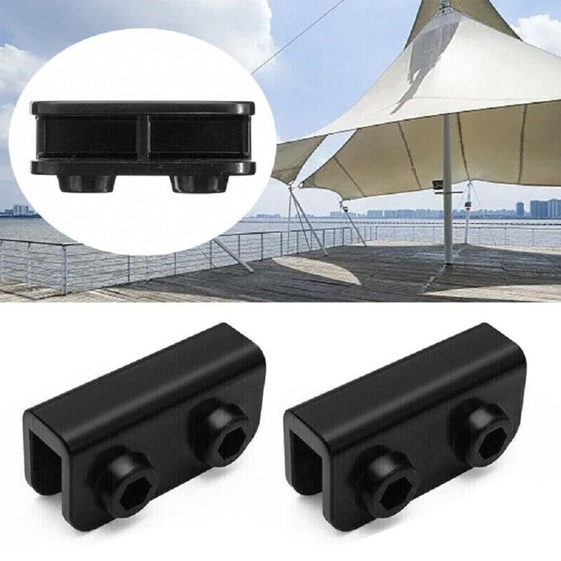 COO 4 Chiếc 2 Chiều Màu Đen Hình Chữ Nhật Chân Đế Gazebo Thay Thế Kết Nối Dự Phòng Lều Ngoài Trời Phụ Kiện Sửa Chữa Nhanh