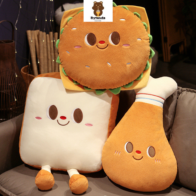 Hamburger Chân Gà Bánh Mì Sang Trọng Bánh Mì Hamburg Sang Trọng Mô Phỏng Chân Gà Sang Trọng Đồ Chơi Cho Bé Ngủ Sofa Đệm Văn Phòng Gối Quà Tặng Sinh Nhật Cho Bé Gái Tốt Nghiệp Quà Tặng Giáng Sinh