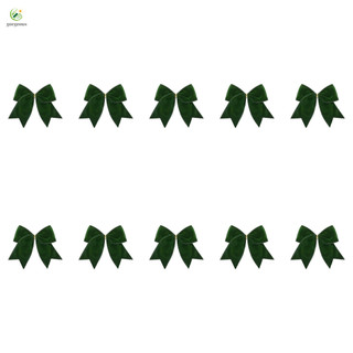 ⭐GROUS⭐10 Pieces Velvet Bow Set for Rustic Christmas Wreath and Tree Holiday Decoration