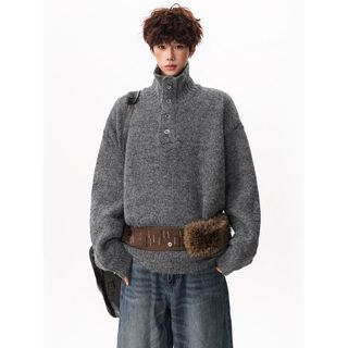 Áo len dệt kim nam ESEA - Thời trang Hàn Quốc, thiết kế tinh tế, phù hợp unisex