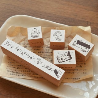 Con dấu gỗ rubber stamp Autumn season Nomi