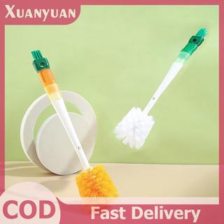 XUAN 5 In1 Hoạt Hình Chai Bộ Bàn Chải Tay Cầm Dài Nhà Đa Năng Cốc Bàn Chải Làm Sạch Bàn Chải Nhà Bếp Phụ Kiện Vệ Sinh VN