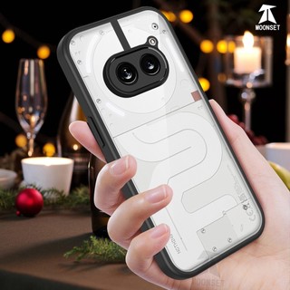 For Nothing Điện thoại Nothing Phone 2A / 2A Plus 5G Ốp lưng cứng trong suốt Khung silicon mềm chống rơi Vỏ mỏng chống sốc