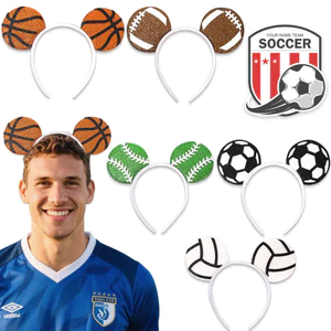 Trang trí trận đấu World Cup Băng đô theo chủ đề bóng đá Trang phục dự tiệc Phụ kiện tóc Quà tặng