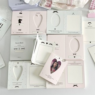 Bìa Gấp Gói Card Khung Trái Tim Pastel Xinh Đồ Đu Bo Góc Decor Sweet Timo GQ66