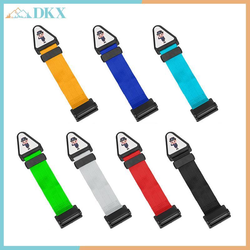DKX Dây đai an toàn cho thanh niên bằng Polyester dễ sử dụng Dây đai an toàn ô tô có thể điều chỉnh cho trẻ em Dây nịt chống ngáy có bảo vệ cổ.