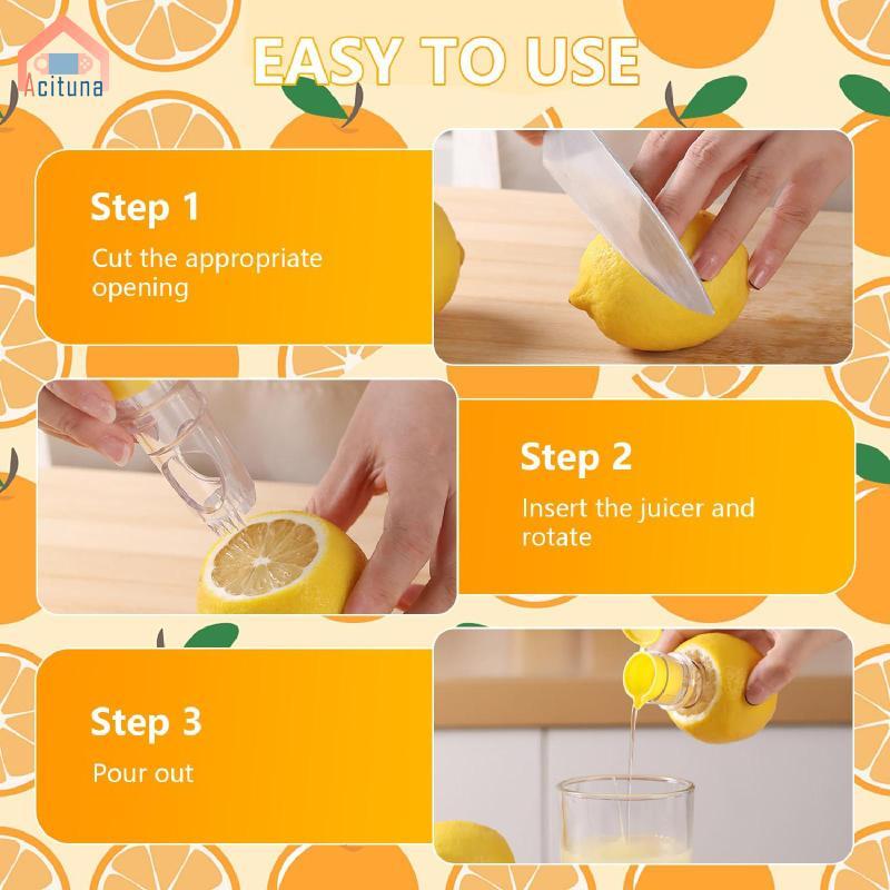 Hướng dẫn sử dụng Acutuna 2x có nắp nhỏ gọn Máy vắt nước ép cho cocktail Đồ uống gia vị Nhà bếp Bưởi