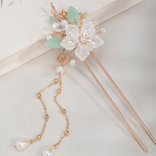 Kiểu dáng Trung Hoa, trâm cài tóc camellia và phụ kiện viền tóc handmade cho nữ và bé gái, phù hợp cho salon làm tóc